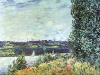 Sisley, Alfred - The Banks of the Seine: Wind Blowing